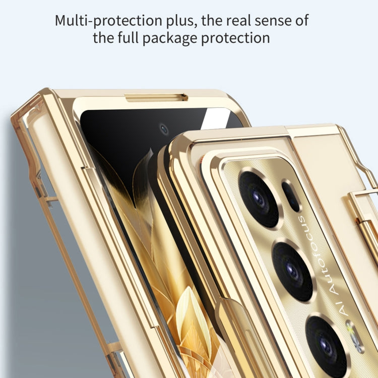 For Honor Magic V2 Phantom Armor Series Integrated Folding Phone Case(Black) - Honor Cases by buy2fix | Online Shopping UK | buy2fix