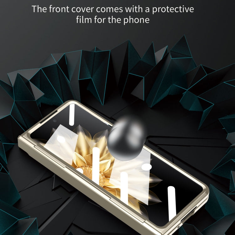 For Honor Magic V2 Integrated Folding Phone Case with Hinge(Black) - Honor Cases by buy2fix | Online Shopping UK | buy2fix