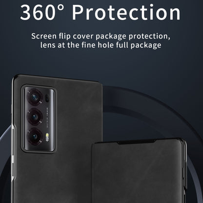 For Honor Magic V2 Celebrity Series Napa Texture Shockproof Phone Leather Case(Wine Red) - Honor Cases by buy2fix | Online Shopping UK | buy2fix