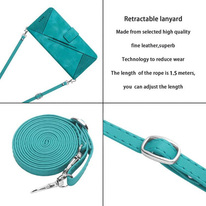 For Google Pixel 10 Pro XL Dream Triangle Leather Phone Case with Lanyard(Green) - Google Cases by buy2fix | Online Shopping UK | buy2fix