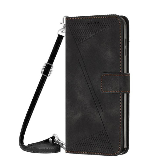 For Google Pixel 10 Pro XL Dream Triangle Leather Phone Case with Lanyard(Black) - Google Cases by buy2fix | Online Shopping UK | buy2fix