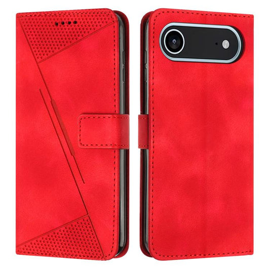 For iPhone Air Dream Triangle Leather Phone Case with Lanyard(Red) - iPhone Air Cases by buy2fix | Online Shopping UK | buy2fix