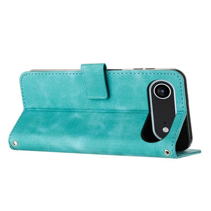 For iPhone Air Dream Triangle Leather Phone Case with Lanyard(Green) - iPhone Air Cases by buy2fix | Online Shopping UK | buy2fix