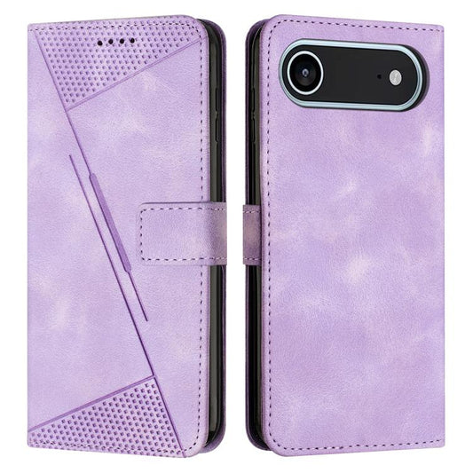 For iPhone Air Dream Triangle Leather Phone Case with Lanyard(Purple) - iPhone Air Cases by buy2fix | Online Shopping UK | buy2fix