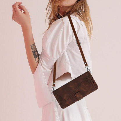 For iPhone Air Dream Triangle Leather Phone Case with Lanyard(Brown) - iPhone Air Cases by buy2fix | Online Shopping UK | buy2fix