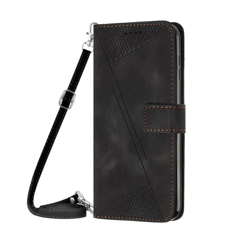 For iPhone Air Dream Triangle Leather Phone Case with Lanyard(Black) - iPhone Air Cases by buy2fix | Online Shopping UK | buy2fix