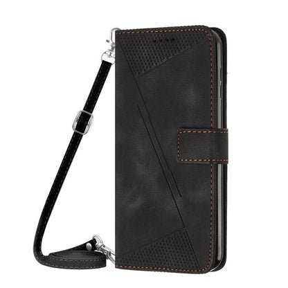For iPhone Air Dream Triangle Leather Phone Case with Lanyard(Black) - iPhone Air Cases by buy2fix | Online Shopping UK | buy2fix