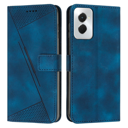 For Motorola Moto G Power 5G 2024 Dream Triangle Leather Phone Case with Lanyard(Blue) by buy2fix