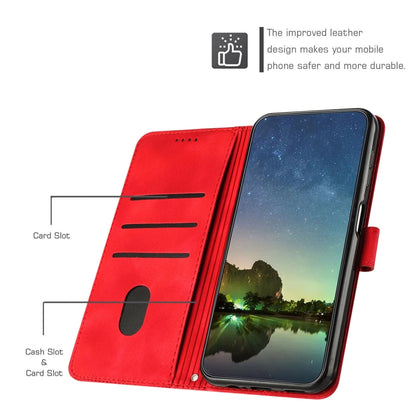 For Motorola Moto G Power 5G 2024 Dream Triangle Leather Phone Case with Lanyard(Red) by buy2fix