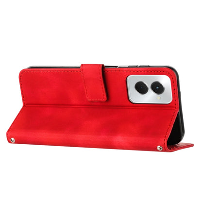 For Motorola Moto G Power 5G 2024 Dream Triangle Leather Phone Case with Lanyard(Red) by buy2fix