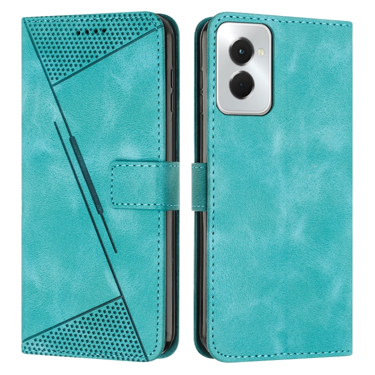 For Motorola Moto G Power 5G 2024 Dream Triangle Leather Phone Case with Lanyard(Green) by buy2fix