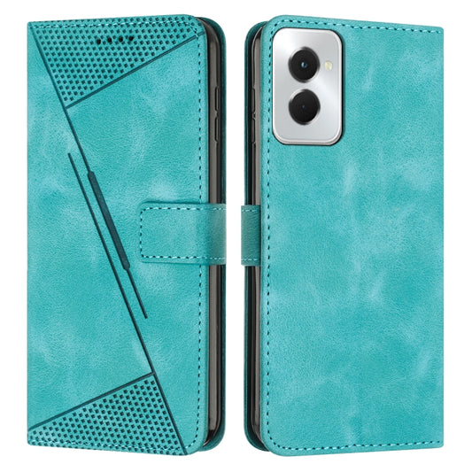 For Motorola Moto G Power 5G 2024 Dream Triangle Leather Phone Case with Lanyard(Green) by buy2fix