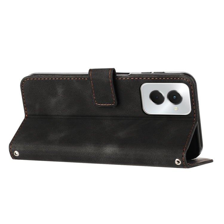 For Motorola Moto G Power 5G 2024 Dream Triangle Leather Phone Case with Lanyard(Black) by buy2fix