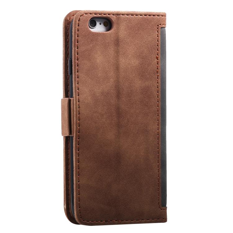 For iPhone 16e Retro Splicing Horizontal Flip Leather Phone Case(Grey) - iPhone 16e Cases by buy2fix | Online Shopping UK | buy2fix