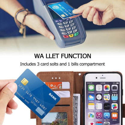 For iPhone 16e Retro Splicing Horizontal Flip Leather Phone Case(Grey) - iPhone 16e Cases by buy2fix | Online Shopping UK | buy2fix