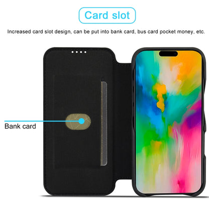 For iPhone 15 Plus LC.IMEEKE Hon Ancient Series Flip Leather Phone Case(Black) - iPhone 15 Plus Cases by LC.IMEEKE | Online Shopping UK | buy2fix