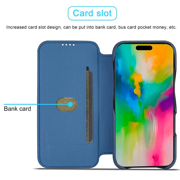 For iPhone 17 LC.IMEEKE Hon Ancient Series Flip Leather Phone Case(Blue) - iPhone 17 Cases by LC.IMEEKE | Online Shopping UK | buy2fix