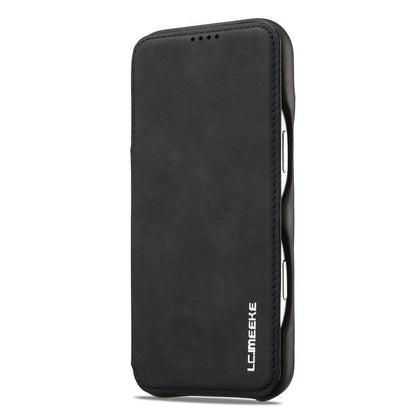 For iPhone 17 Pro Max LC.IMEEKE Hon Ancient Series Flip Leather Phone Case(Black) - iPhone 17 Pro Max Cases by LC.IMEEKE | Online Shopping UK | buy2fix