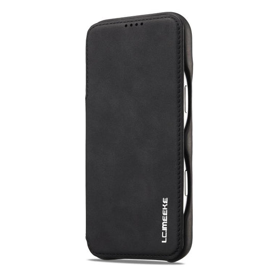 For iPhone 17 Pro Max LC.IMEEKE Hon Ancient Series Flip Leather Phone Case(Black) - iPhone 17 Pro Max Cases by LC.IMEEKE | Online Shopping UK | buy2fix