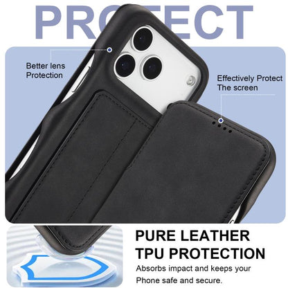 For iPhone 17 Pro Max LC.IMEEKE Hon Ancient Series Flip Leather Phone Case(Black) - iPhone 17 Pro Max Cases by LC.IMEEKE | Online Shopping UK | buy2fix