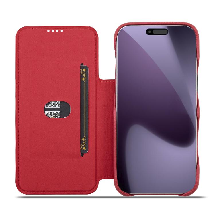 For iPhone 17 Pro Max LC.IMEEKE Hon Ancient Series Flip Leather Phone Case(Red) - iPhone 17 Pro Max Cases by LC.IMEEKE | Online Shopping UK | buy2fix