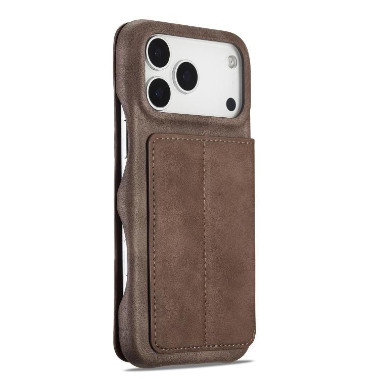 For iPhone 17 Pro Max LC.IMEEKE Hon Ancient Series Flip Leather Phone Case(Coffee) - iPhone 17 Pro Max Cases by LC.IMEEKE | Online Shopping UK | buy2fix