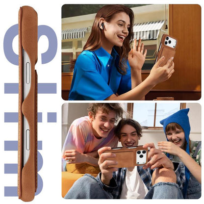For iPhone 17 Pro Max LC.IMEEKE Hon Ancient Series Flip Leather Phone Case(Brown) - iPhone 17 Pro Max Cases by LC.IMEEKE | Online Shopping UK | buy2fix