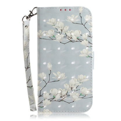For OnePlus 13 3D Colored Flip Leather Phone Case(Magnolia) - OnePlus Cases by buy2fix | Online Shopping UK | buy2fix