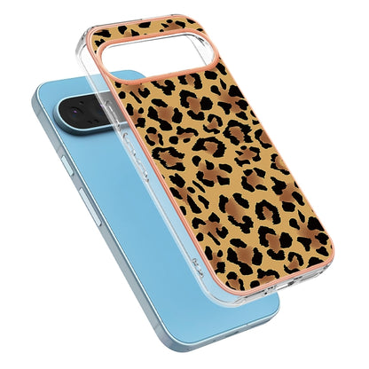 For Google Pixel 9 / 9 Pro Electroplating Dual-side IMD Phone Case(Leopard Print) by buy2fix
