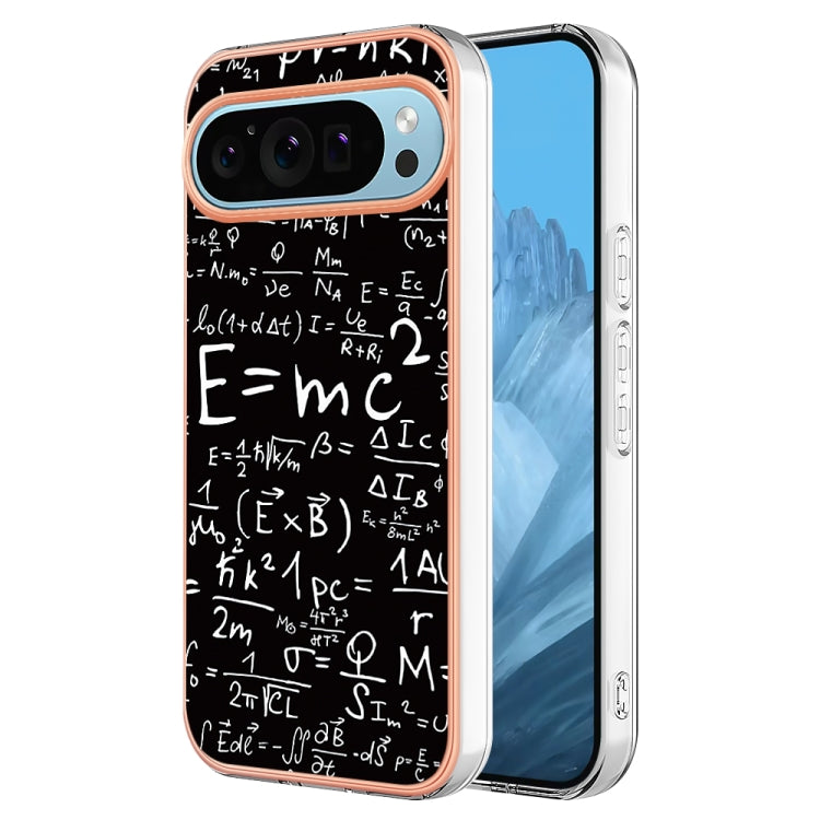 For Google Pixel 9 / 9 Pro Electroplating Dual-side IMD Phone Case(Equation) by buy2fix