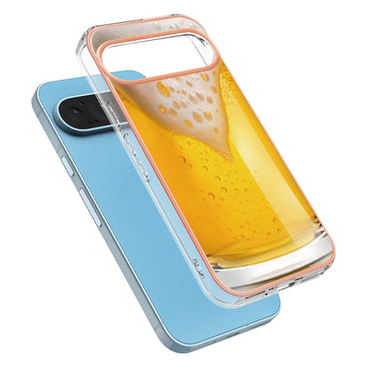For Google Pixel 9 / 9 Pro Electroplating Dual-side IMD Phone Case(Draft Beer) by buy2fix