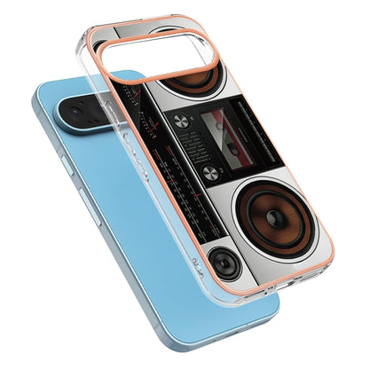 For Google Pixel 9 Pro XL Electroplating Dual-side IMD Phone Case(Retro Radio) by buy2fix