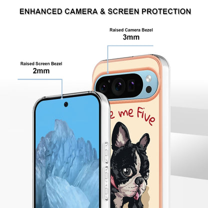 For Google Pixel 9 Pro XL Electroplating Dual-side IMD Phone Case(Lucky Dog) by buy2fix