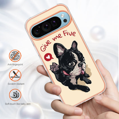 For Google Pixel 9 Pro XL Electroplating Dual-side IMD Phone Case(Lucky Dog) by buy2fix