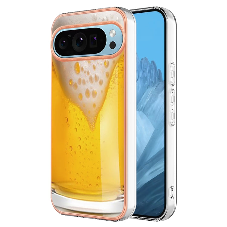 For Google Pixel 9 Pro XL Electroplating Dual-side IMD Phone Case(Draft Beer) by buy2fix