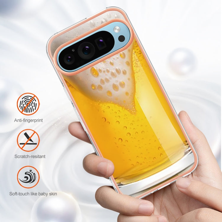 For Google Pixel 9 Pro XL Electroplating Dual-side IMD Phone Case(Draft Beer) by buy2fix