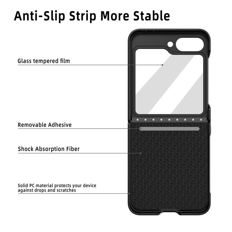 For Samsung Galaxy Z Flip6 Diamond Lattice Hinge Phone Case(Purple) - Galaxy Z Flip6 5G Cases by buy2fix | Online Shopping UK | buy2fix