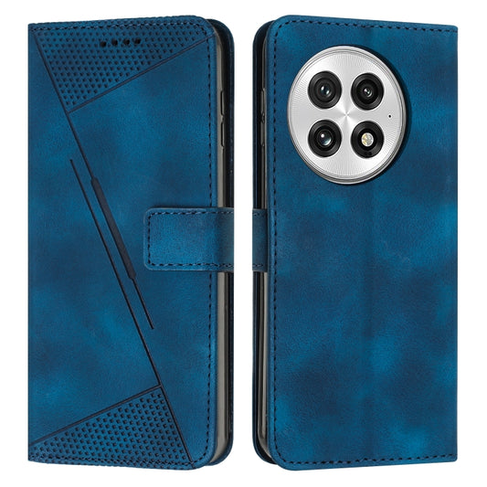 For OnePlus 13 Dream Triangle Leather Phone Case with Lanyard(Blue) - OnePlus Cases by buy2fix | Online Shopping UK | buy2fix