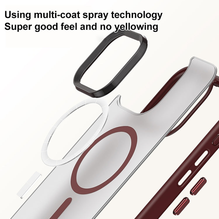 For iPhone 12 Pro Max Brilliant Series MagSafe Micro-frosted Anti-fingerprint PC Phone Case(Green) by buy2fix