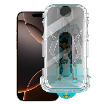 For iPhone 16 Pro Easy Install 28 Degree Privacy Armor Tempered Glass Film - iPhone 16 Pro Tempered Glass by buy2fix | Online Shopping UK | buy2fix