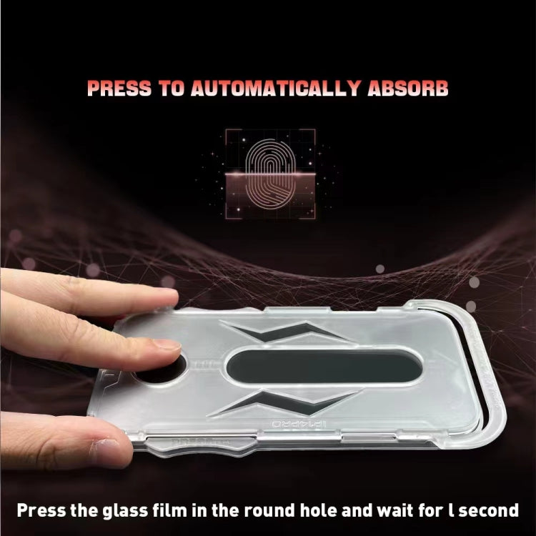 For iPhone 14 / 13 / 13 Pro Easy Install Matte Armor Tempered Glass Film by buy2fix