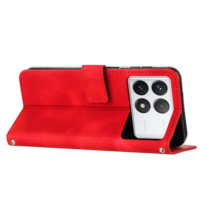 For Xiaomi Redmi K70 / K70 Pro Dream Triangle Leather Phone Case with Lanyard(Red) - Xiaomi Cases by buy2fix | Online Shopping UK | buy2fix