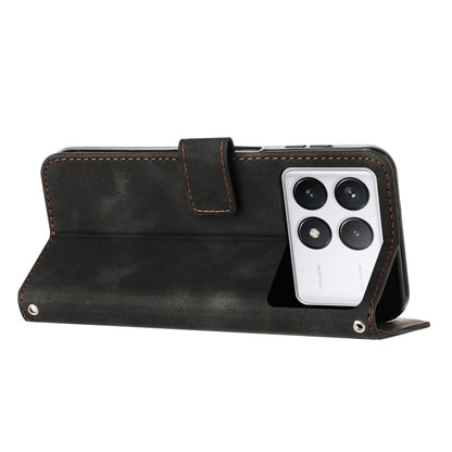 For Xiaomi Redmi K70 / K70 Pro Dream Triangle Leather Phone Case with Lanyard(Black) - Xiaomi Cases by buy2fix | Online Shopping UK | buy2fix