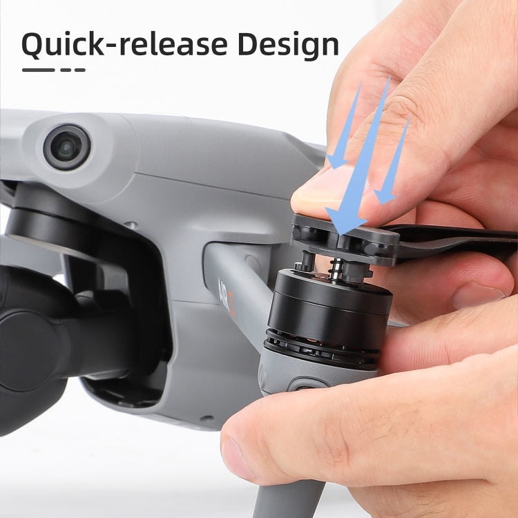 For DJI Air 3 8747F Low Noise Quick-release Propellers, Style:1 Pair Silver Tip by buy2fix