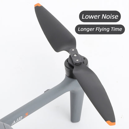 For DJI Air 3 8747F Low Noise Quick-release Propellers, Style:1 Pair Orange Tip by buy2fix