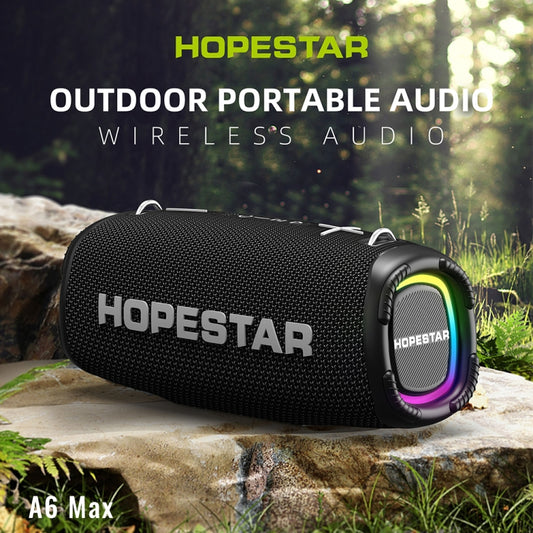 HOPESTAR A6 Max IPX6 Waterproof Outdoor Portable Bluetooth Speaker(Grey) - Desktop Speaker by HOPESTAR | Online Shopping UK | buy2fix