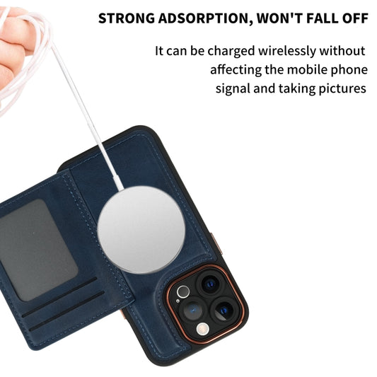 For iPhone 11 Pro Max Multifunctional Magsafe Magnetic Card Bag Phone Case(Brown) by buy2fix