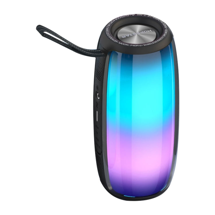 HOPESTAR P40 Pro IPX6 Waterproof RGB Light Wireless Bluetooth Speaker(Black) - Waterproof Speaker by HOPESTAR | Online Shopping UK | buy2fix