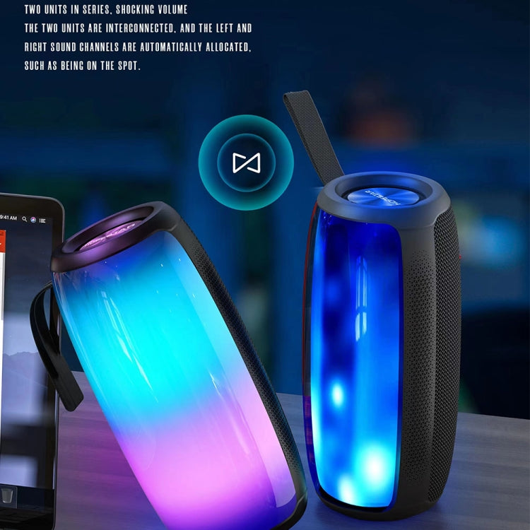 HOPESTAR P40 Pro IPX6 Waterproof RGB Light Wireless Bluetooth Speaker(Army Green) - Waterproof Speaker by HOPESTAR | Online Shopping UK | buy2fix