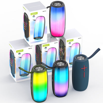 HOPESTAR P40 Pro IPX6 Waterproof RGB Light Wireless Bluetooth Speaker(Army Green) - Waterproof Speaker by HOPESTAR | Online Shopping UK | buy2fix